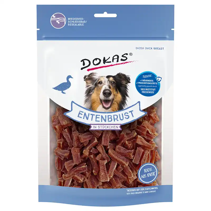 Dokas kött i bitar Ekonomipack 2 x 200 g (ankbröst i bitar) Lägg i varukorgen