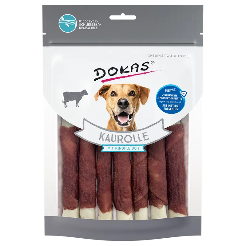 Kampanjpris Dokas tuggrullar - Nötkött 6 x 190 g