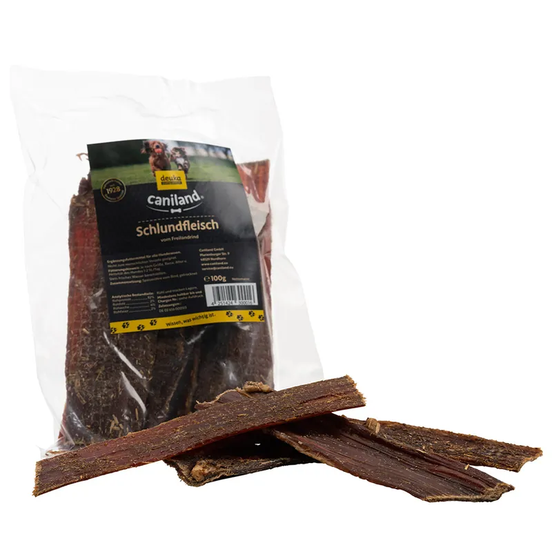 Billigare Caniland torkad luftstrupe från Black Angus - 3 x 100 g
