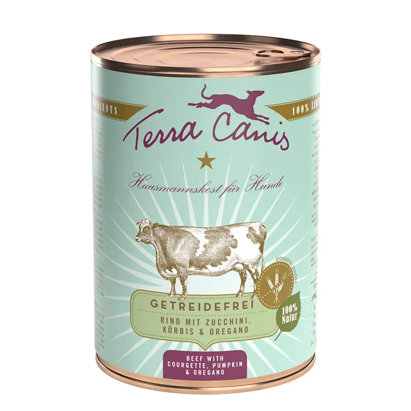 Billig Ekonomipack Terra Canis Grain Free 12 x 400 g - Nötkött med zucchini, pumpa & oregano