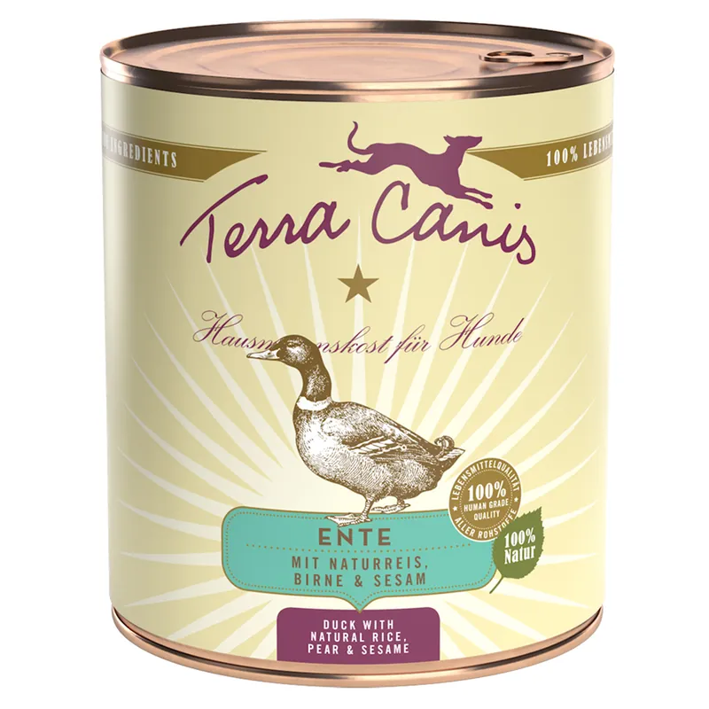 Ekonomipack Terra Canis 12 x 800 g - Anka med råris, rödbeta, päron & sesam Erbjudandepris