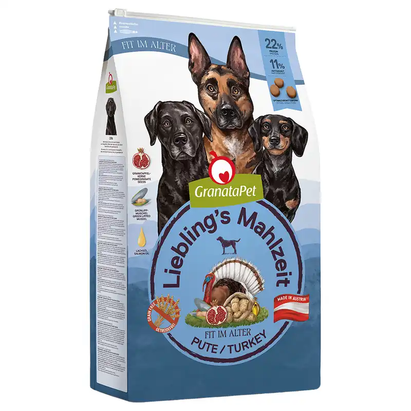 Begränsat erbjudande Ekonomipack GranataPet hundfoder till lågpris! - Senior Kalkon (2 x 10 kg)