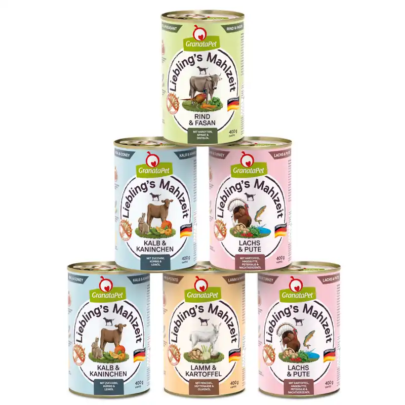 Begränsad tid Liebling‘s Mahlzeit blandpack - 24 x 400 g