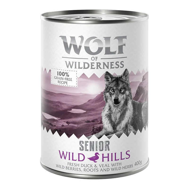 Reapris Wolf of Wilderness Senior 6 x 400 g - Wild Hills - Duck & Veal