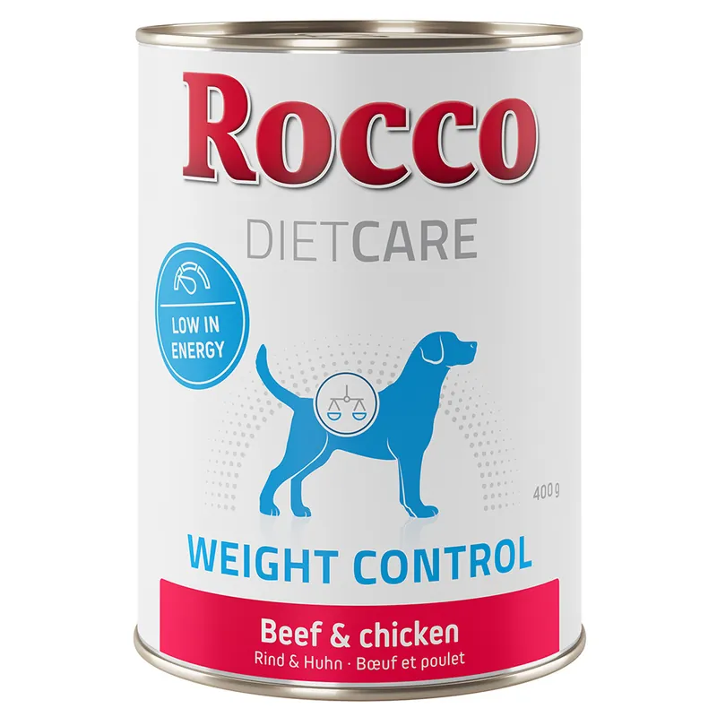Premium Rocco Diet Care Weight Control Nötkött och kyckling 400 g - Ekonomipack 12 x 400 g