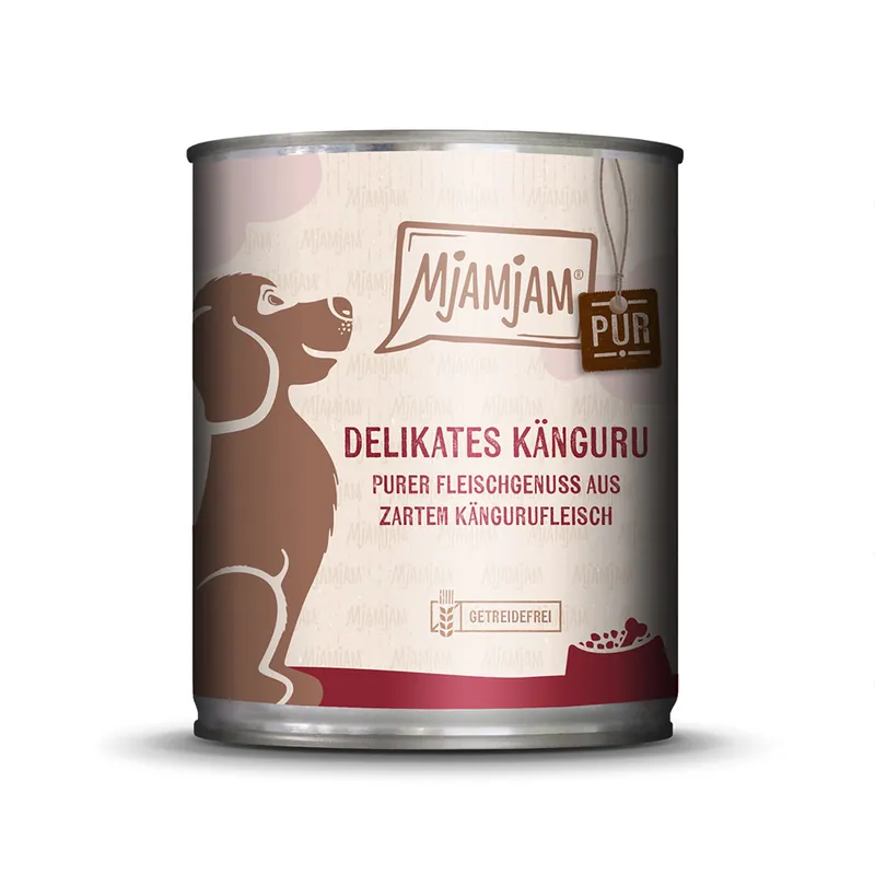 MjAMjAM Pure Meat Pleasure 6 x 800 g - Delikat känguru pur Utförsäljning