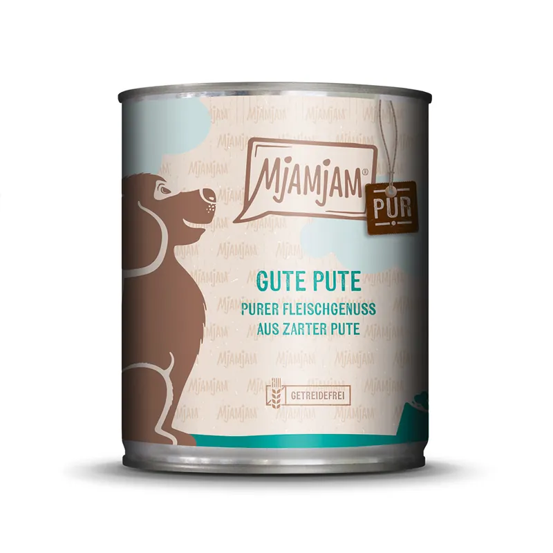 MjAMjAM Pure Meat Pleasure 6 x 800 g - God kalkon pur Snabb leverans
