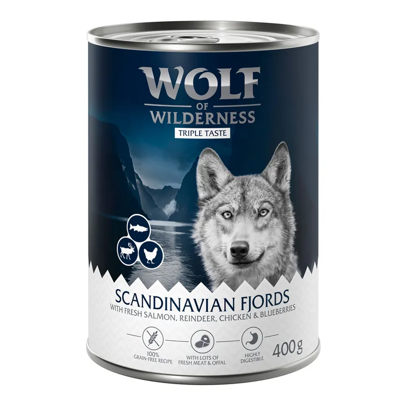 Endast denna vecka Ekonomipack Wolf of Wilderness The Taste Of 24 x 400 g - The Taste Of Scandinavia