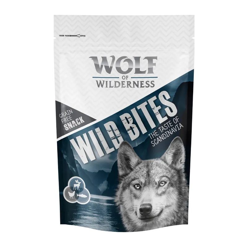Populär Ekonomipack 3 x 180 g Wolf of Wilderness - Wild Bites Snacks - The Taste Of Scandinavia