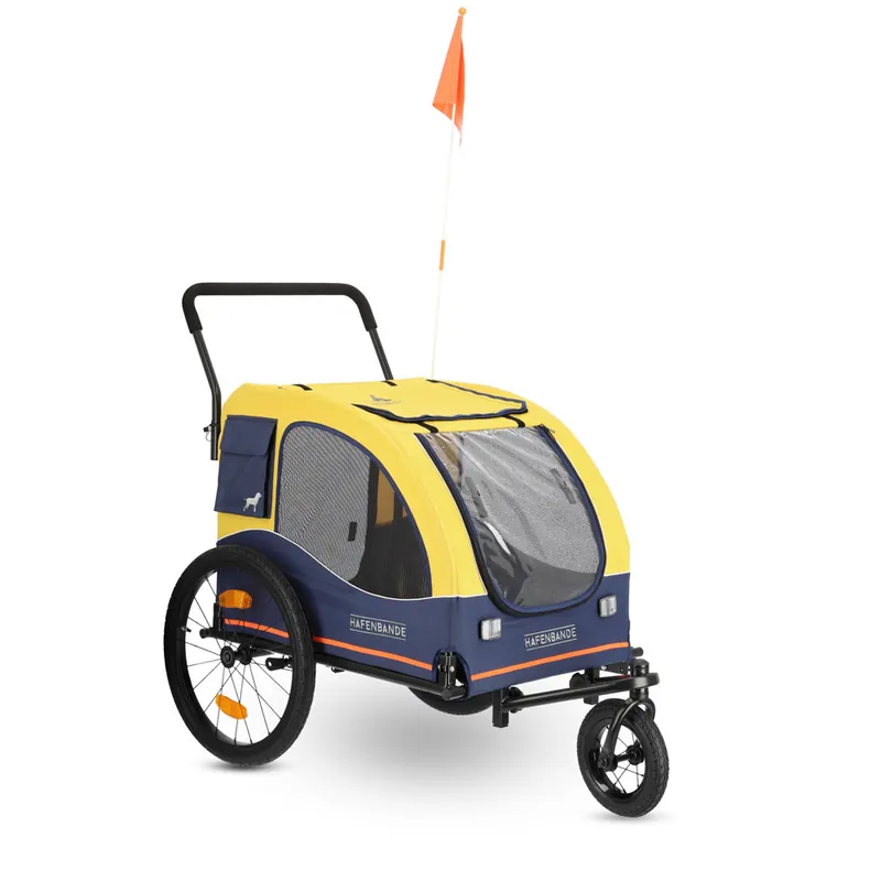 Nedsatt pris HAFENBANDE Cabby L cykelvagn inkl. två kopplingar - L 155 x B 74 x H 103 cm / upp till 45 kg