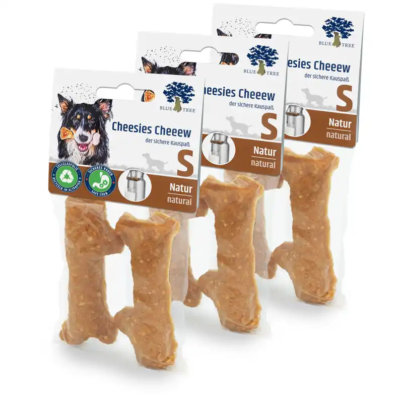 Snabb leverans Blue Tree Cheesie Cheeew Natur - Storlek S 3 x 40 g (6 st)