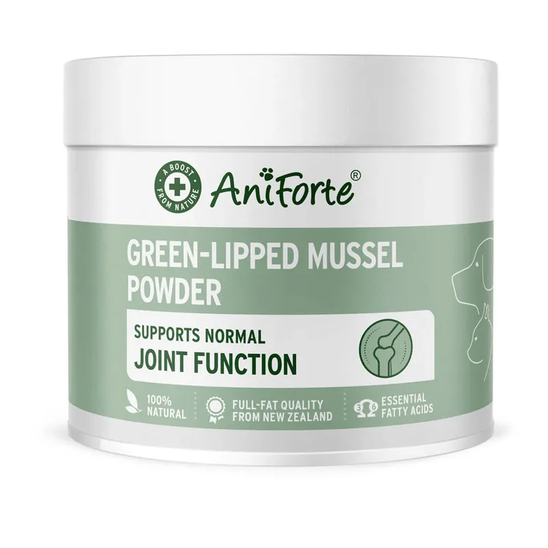 AniForte Green-Lipped Mussel Powder tillskott för hund och katt 250 g Fynd