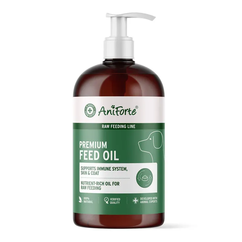 I lager AniForte BARF-Line Premium Feed Oil tillskott för hundar 500ml
