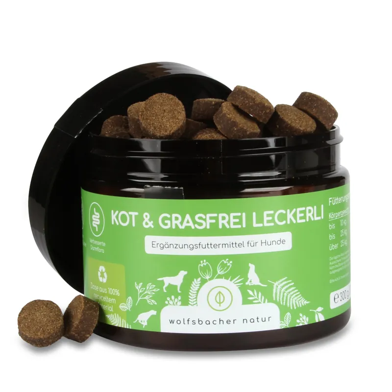 Wolfsbacher Natur Leckerli avföring & gräsfritt - 300 g Snabb frakt