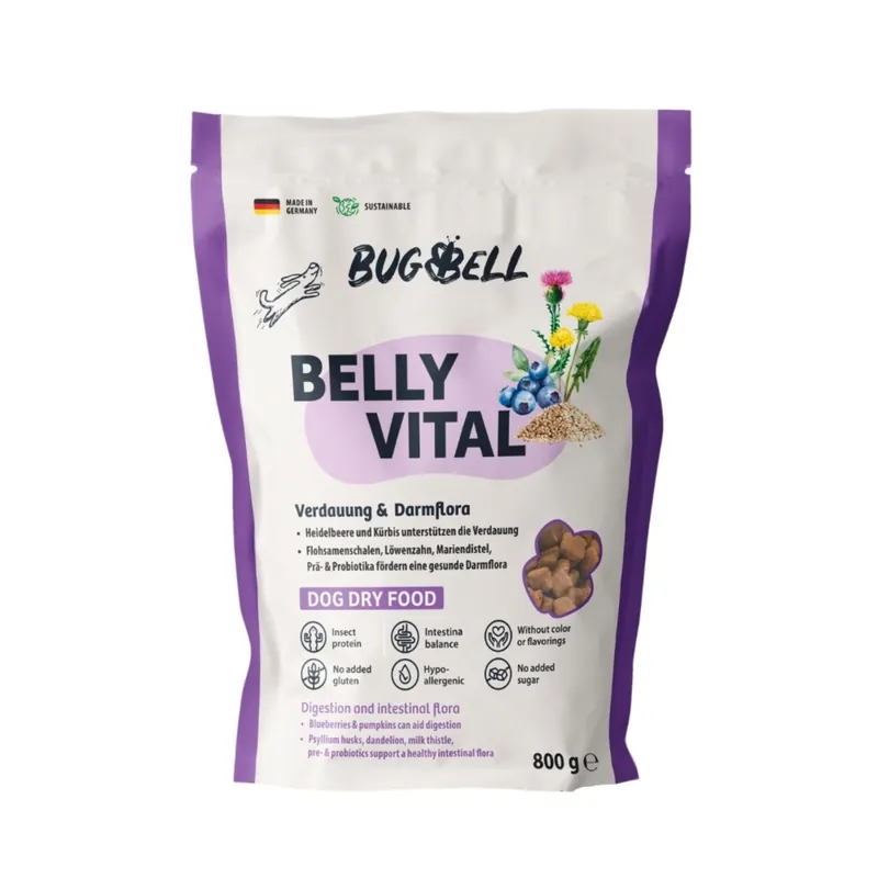 Bästa pris BugBell Belly Vital matsmältning & tarmflora - Ekonomipack 12 x 800 g