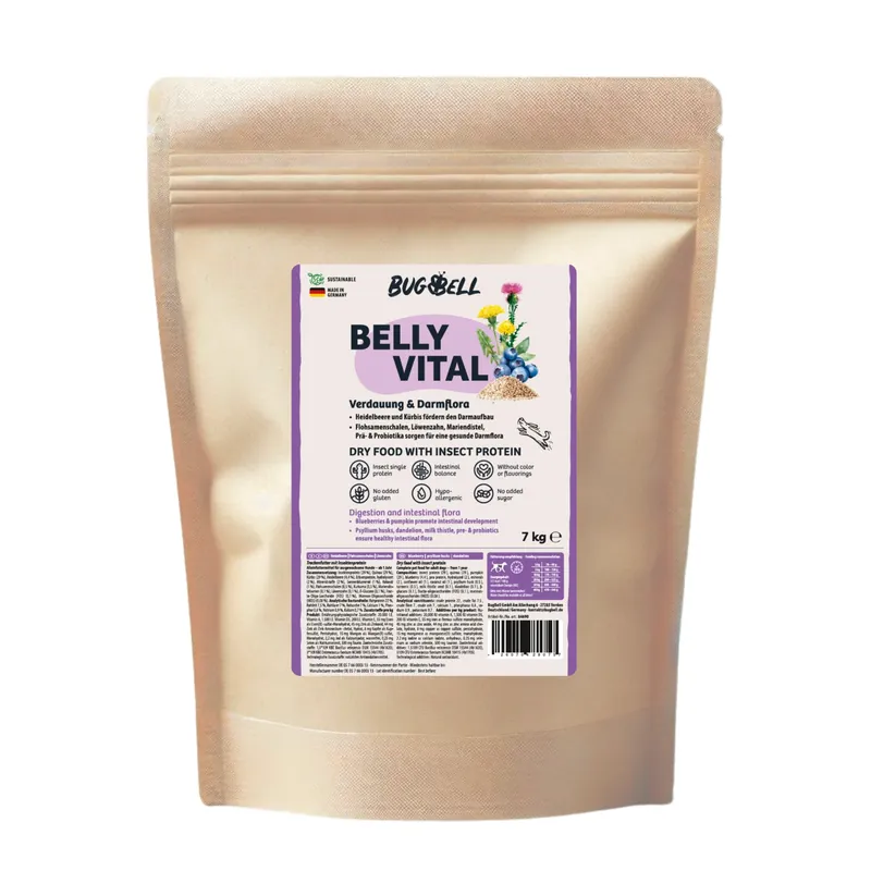 Beställ idag BugBell Belly Vital matsmältning & tarmflora - 7 kg