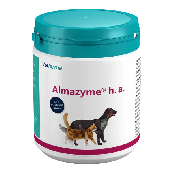 Begränsat antal Almazyme® h.a. Matsmältningstillskott 100 g för katter och hundar