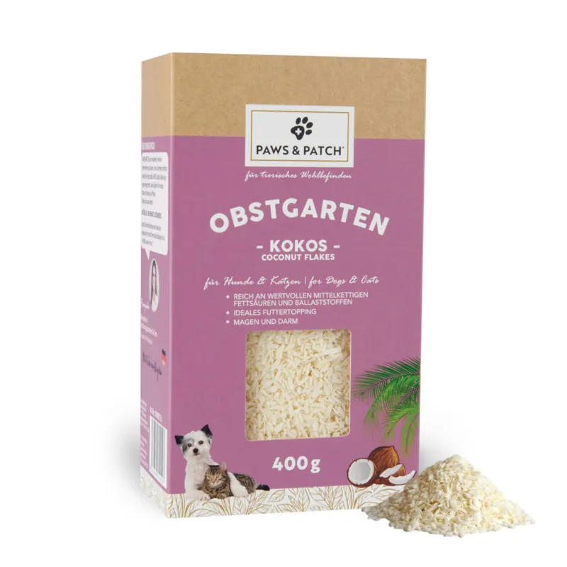 PAWS PATCH Fruktträdgård Kokosflingor - 400 g Kundfavorit
