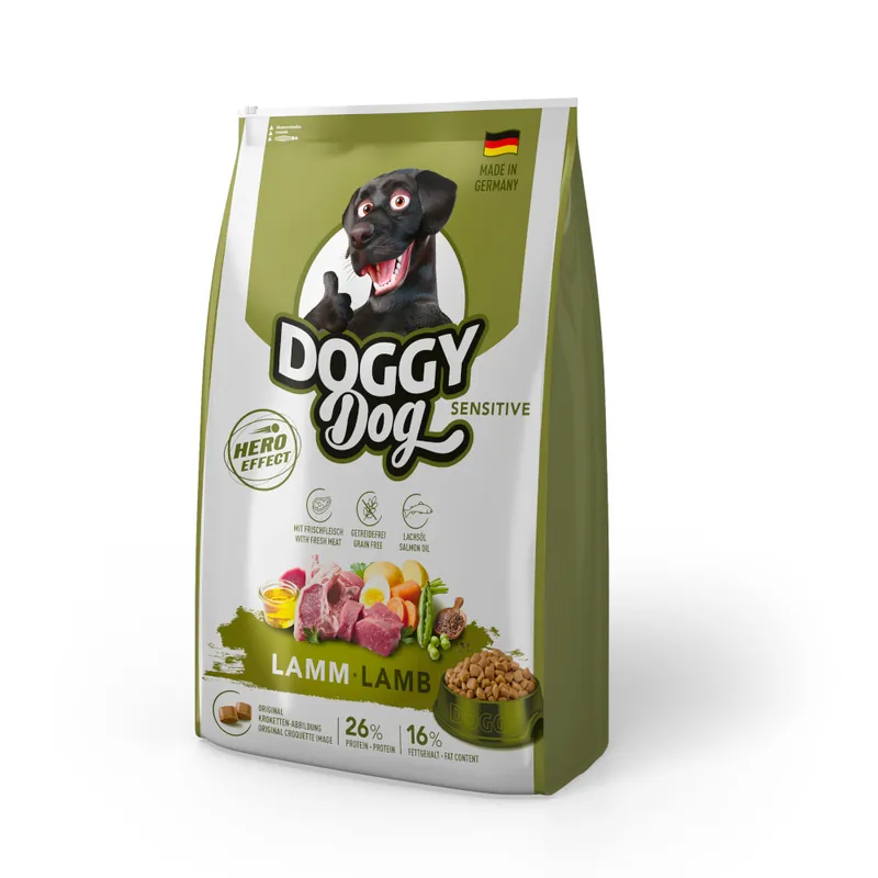 Doggy Dog Sensitive med lamm - 10 kg Snabb leverans
