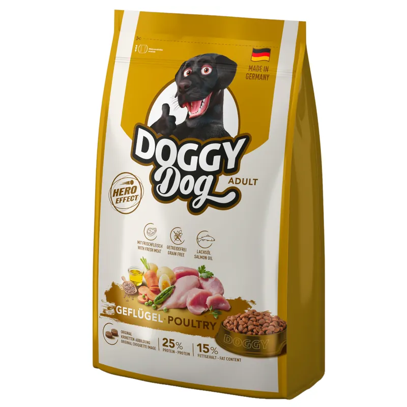 Doggy Dog Adult med fjäderfä - 1 kg Utförsäljning