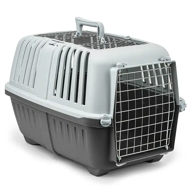 Rabatter Lionto transportlåda i plast med metalldörr - B 35,5 x D 58,5 x H 40 cm