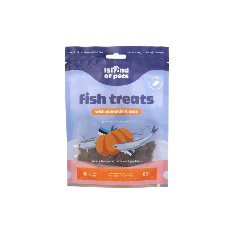 Populär Fiskkex med Pumpa & Havre Hundgodis - 200 g