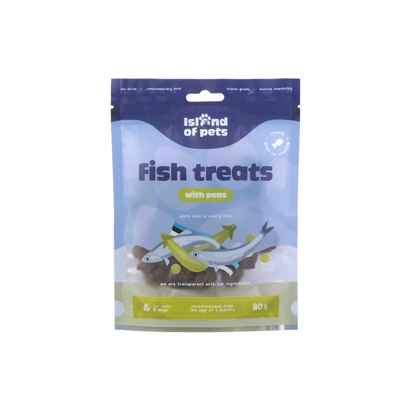Fiskkex med Ärtor Hundgodis - 80 g Fynd