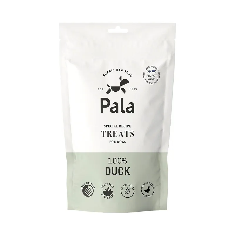 Expressleverans Pala 100% Duck Lufttorkat Hundgodis 100 g