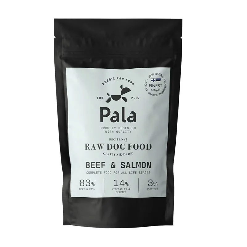 Populär Pala 3 Beef & Salmon Luftorkad Spannmålsfri Hundmat