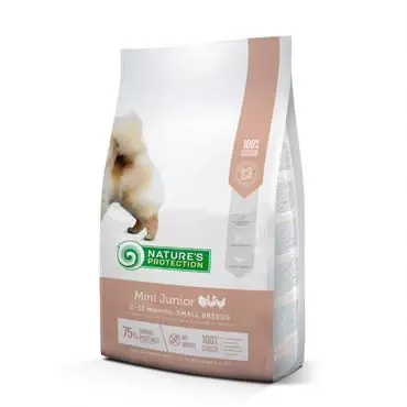 Begränsat erbjudande Nature‘s Protection Mini Junior Small Breed Fjäderfä torrfoder för hundar 2 kg