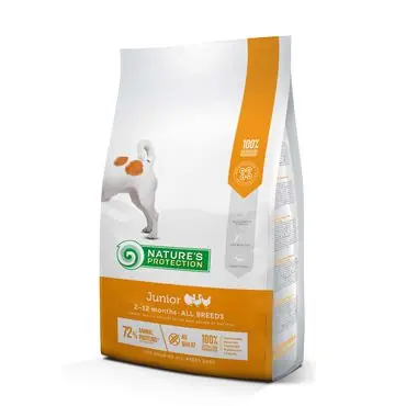 Extra rabatt Nature‘s Protection Junior all breed fågel 2 kg för hundar