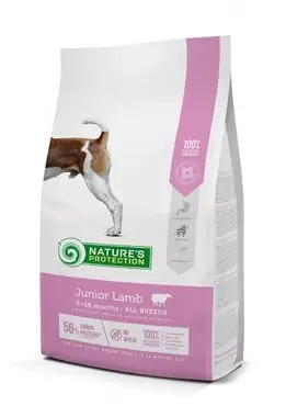 Erbjudandepris Nature‘s Protection Junior all breed lamm 2 kg för hundar