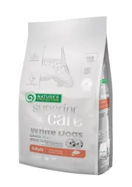 Nature‘s Protection Superior Care White Dogs Adult Small & Mini Lax 1,5 kg Utförsäljning