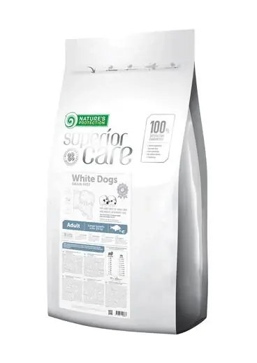 Nature‘s Protection Superior Care White Dogs Adult Large ljusa fiskar BREEDER 17 kg Rabatt