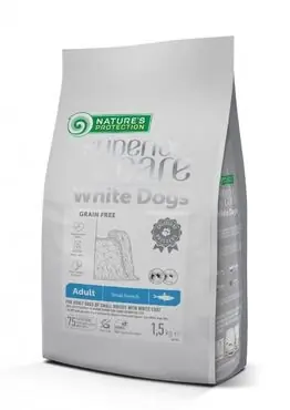 Nature‘s Protection superior care white dogs adult small breed sill 1,5 kg Expressleverans