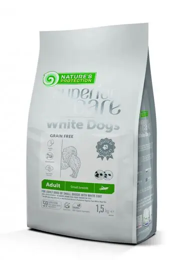 Nature‘s Protection Superior Care White Dogs Adult Small Breeds Insekter torrfoder 1,5 kg Lägg i varukorgen