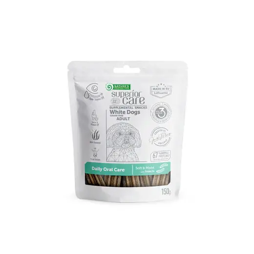Nature‘s Protection Superior Care White Dogs Oral Care dental tugg 150 g Kampanjpris