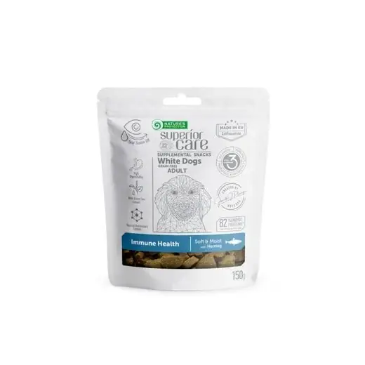 Bästa pris Nature‘s Protection Superior Care White Dogs Adult spannmålsfritt sillgodis 150 g för hundar