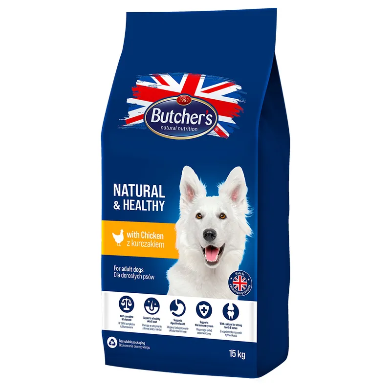 Butcher‘s Natural & Healthy med kyckling - 15 kg Nedsatt pris