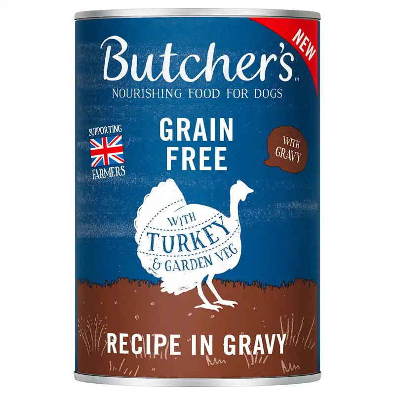 Erbjudandepris Ekonomipack Butcher‘s Original Grain Free 48 x 400 g - Kalkon i sås