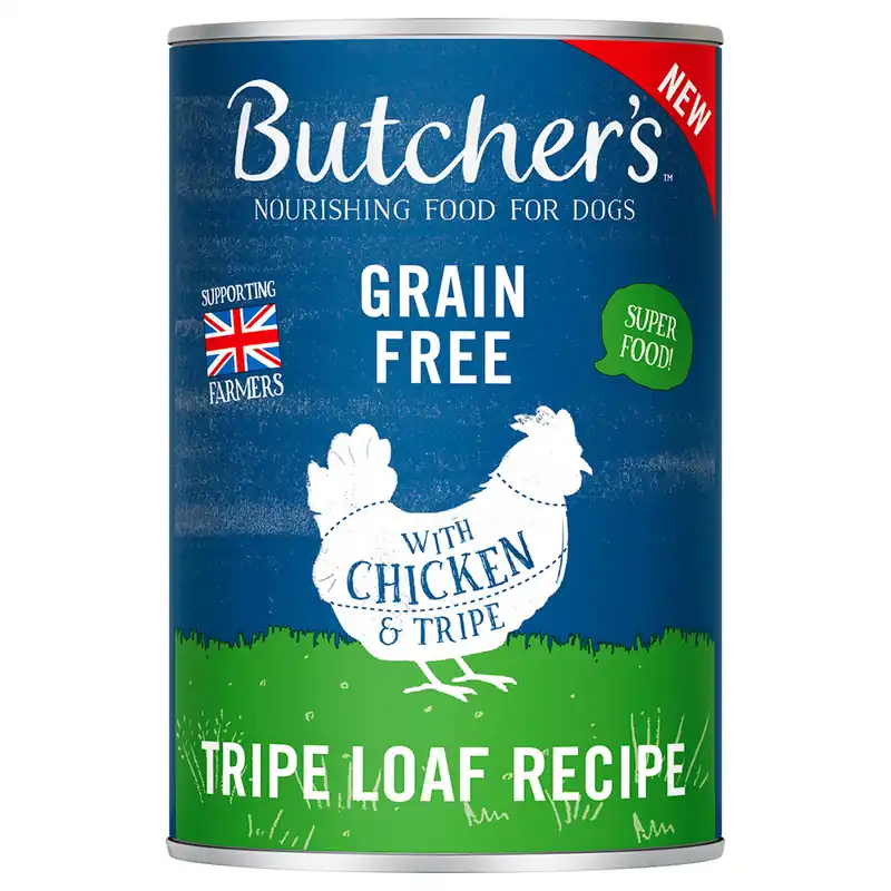 Ekonomipack Butcher‘s Original Grain Free 48 x 400 g - Kyckling & komage i paté Populärt val