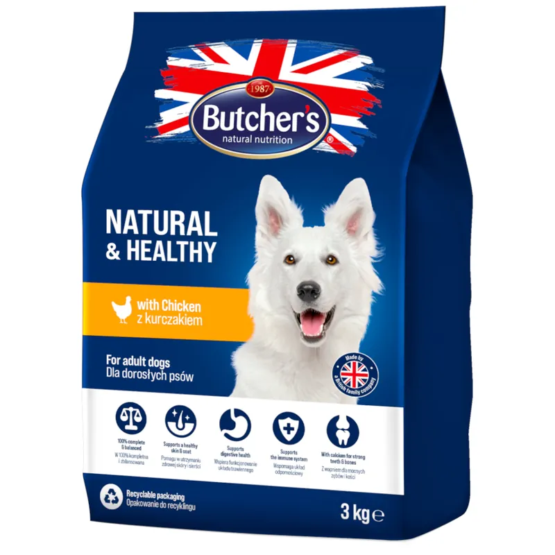Butcher‘s Natural & Healthy med kyckling - Ekonomipack 2 x 3 kg Beställ idag