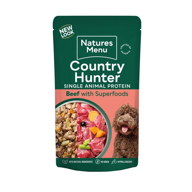 Natures menu Country Hunter Dog Grass Glazed Beef 150 g Lägg i varukorgen
