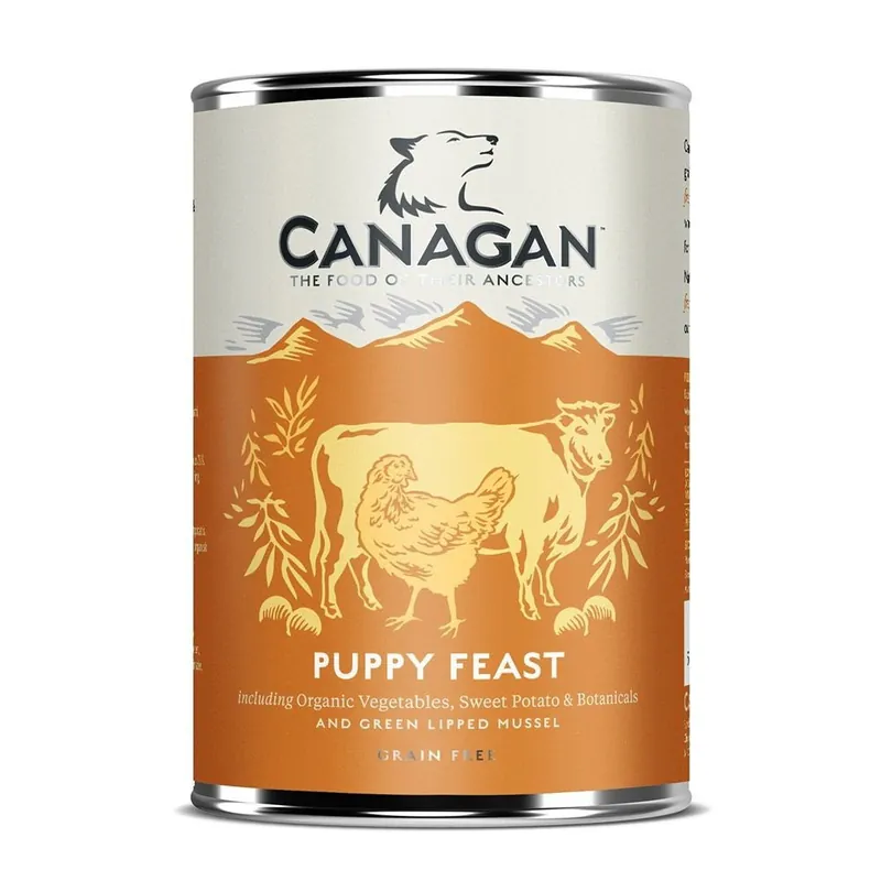 Billigare Canagan Puppy Feast Kyckling & Nöt 400 g