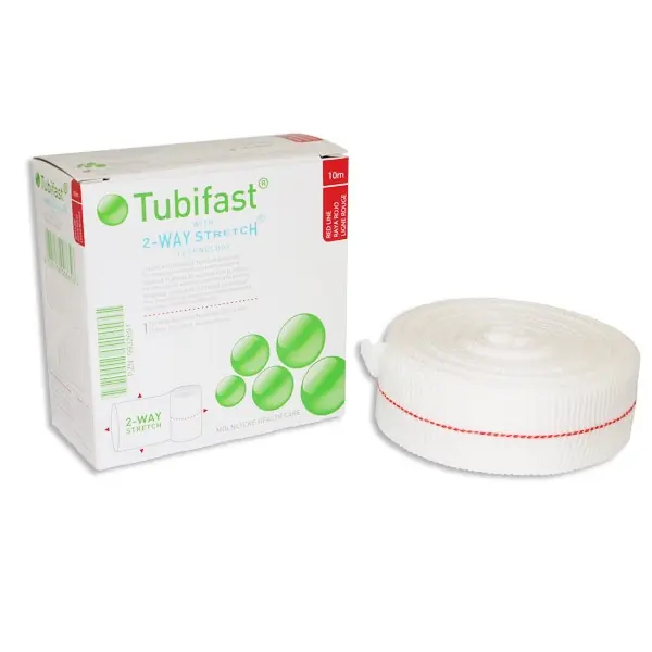 Tubifast bandage elastastisk till husdjur - Röd 3,5 cm x 10 m Trygg betalning