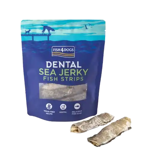 Erbjudande Jerky Fiskstrimlor 100 g - Hund - Hundgodis - Träningsgodis & belöningsgodis - Fish4Dogs - ZOO.se