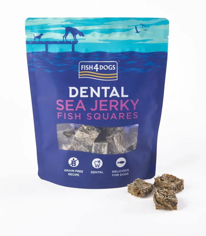 Jerky Fish Squares, Hundsnack - 575 g Utförsäljning