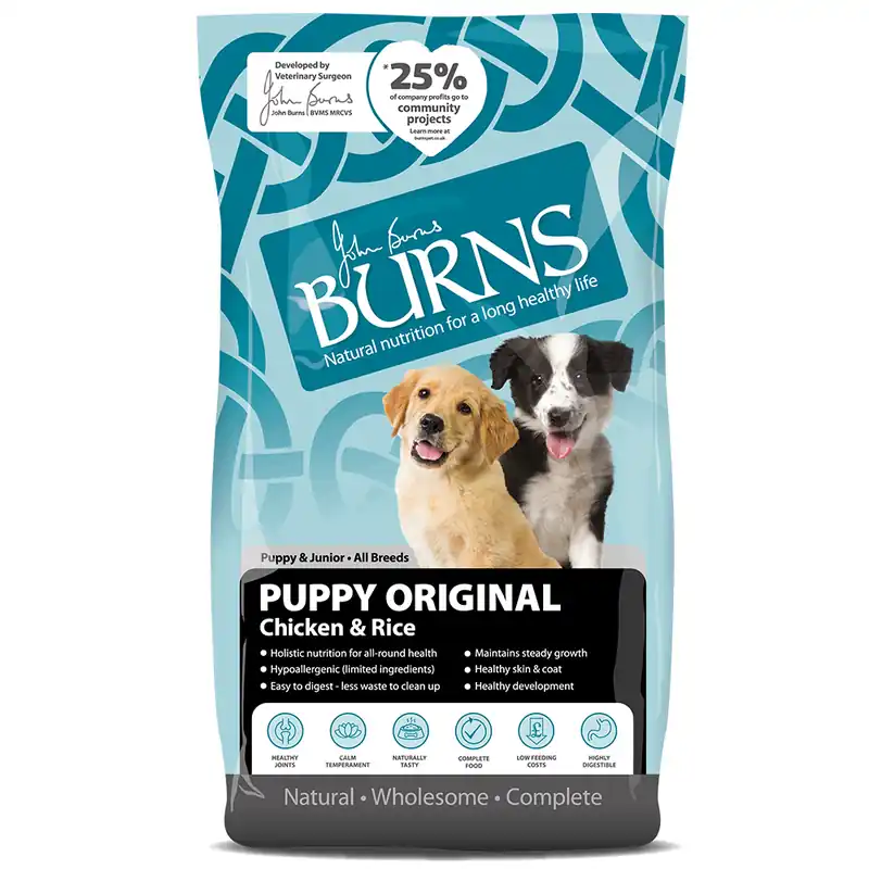 Burns Puppy Original - Chicken & Rice - Ekonomipack 2 x 12 kg Beställ idag