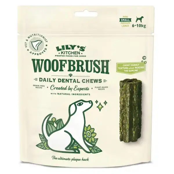 Kampanjpris Dental Chews Woofbrush Tuggben till Hund - S