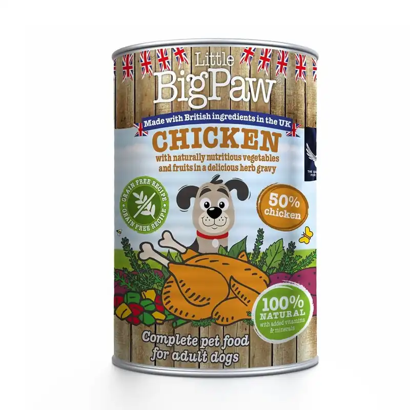 Säker betalning Little BigPaw Chicken & Vegetables 6x390 g